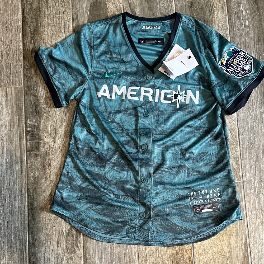Nike MLB Teal American League Jersey medium unisex NWT authentic